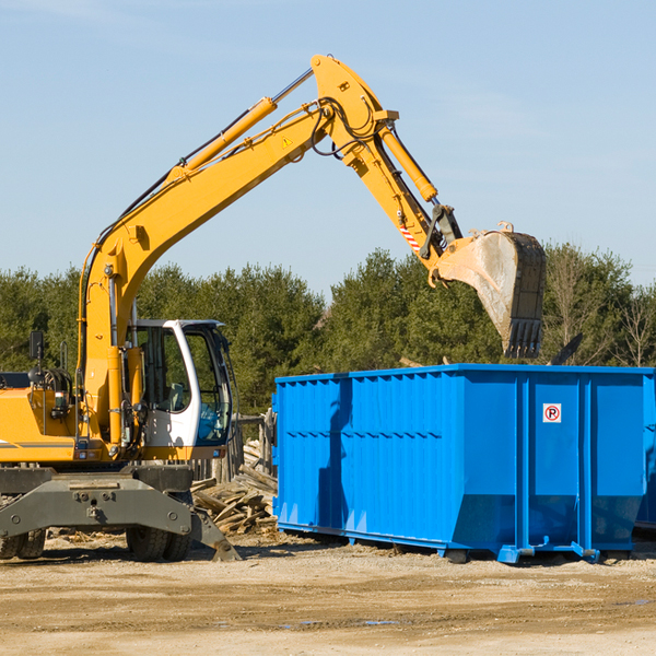 what size residential dumpster rentals are available in Hessel